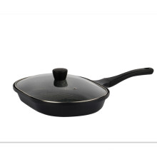 hot sale Aluminium BBQ Ceramic cookware sets Non-stick frying pans square double grill pans